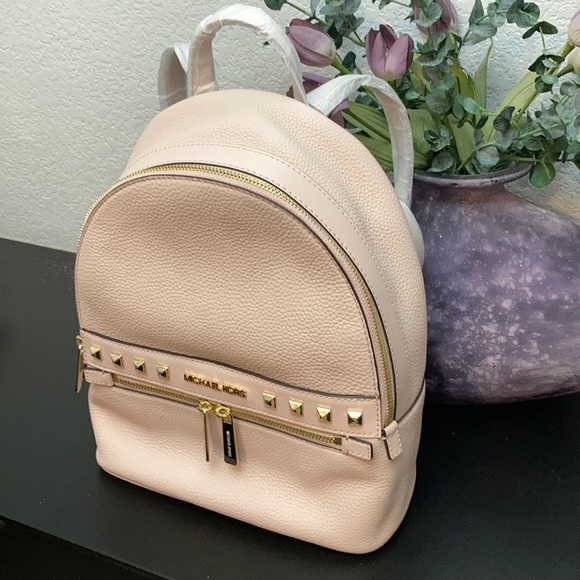 NEW! MICHAEL KORS Kenly Powder Blush Backpack - Picture 2 of 7